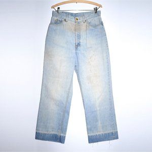 Vintage 60s/ 70s Levi's White Tab Well Worn Straight Leg Denim Jeans Women's Siz